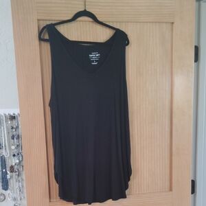 Torrid Black Sleeveless Relaxed Tank Top